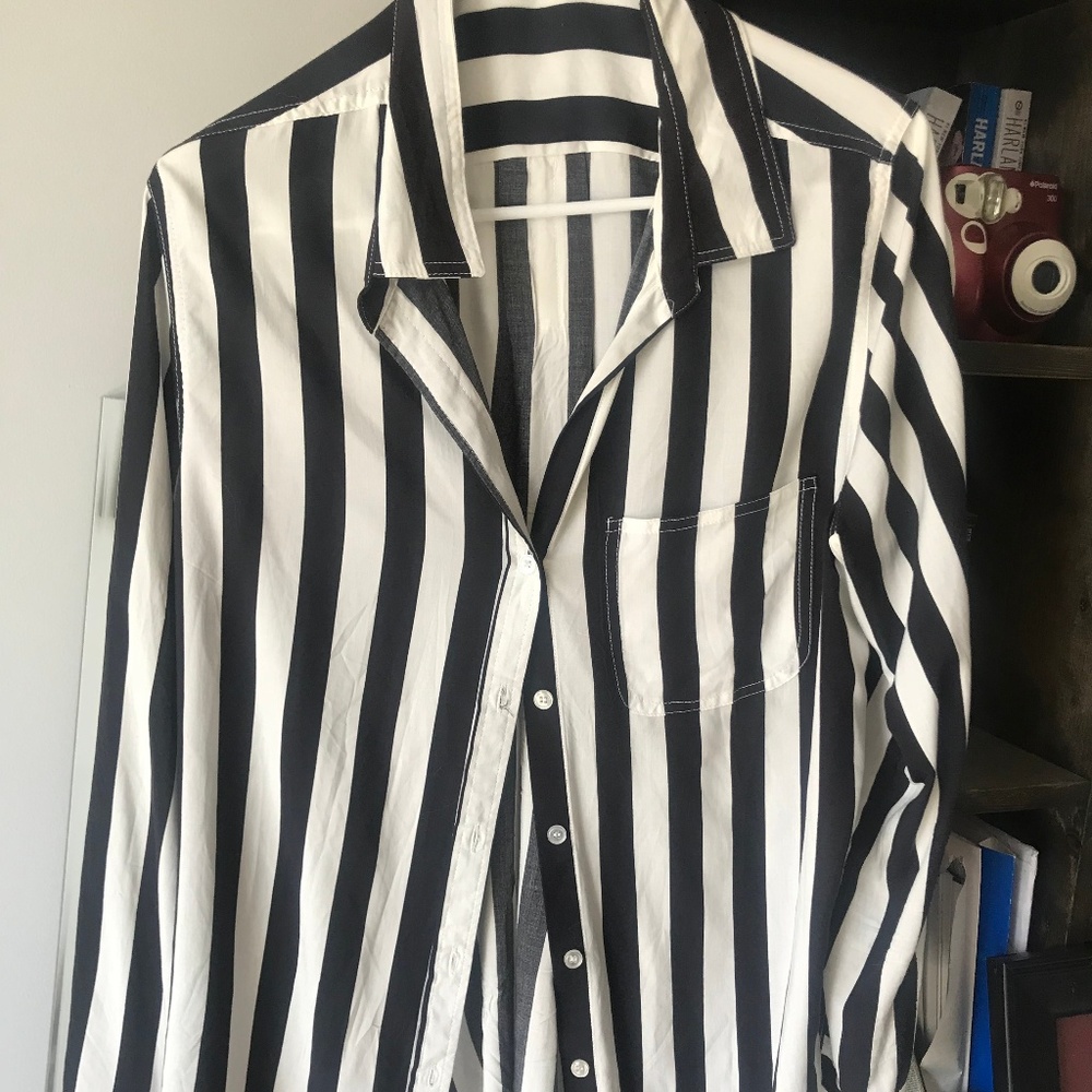 Flowy striped blouse